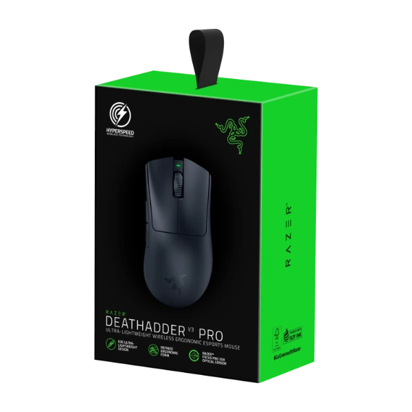 Razer Deathadder V3 Pro trådløs gamingmus, svart - Power.no