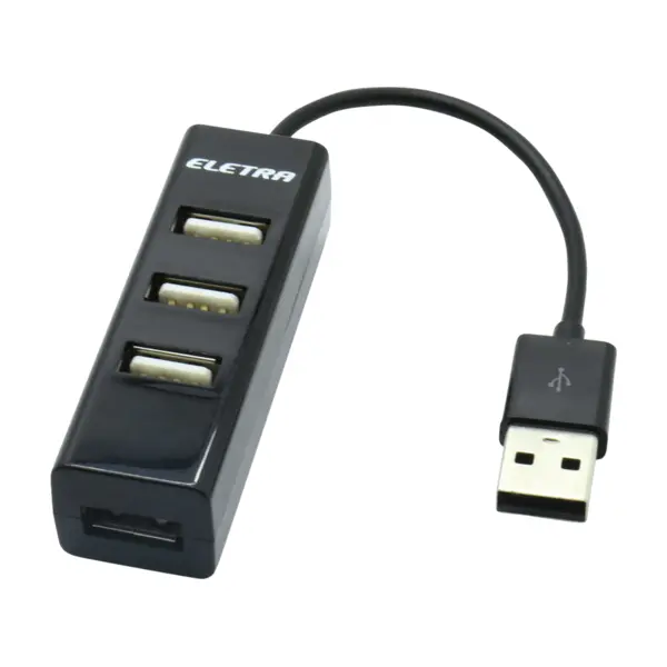 USB-C-hubb med 4 portar och 100 W pass-through-strömförsörjning - 2x USB-A  + 2x USB-C - 5 Gbps - 30 cm lång kabel - Bärbar USB Type-C till