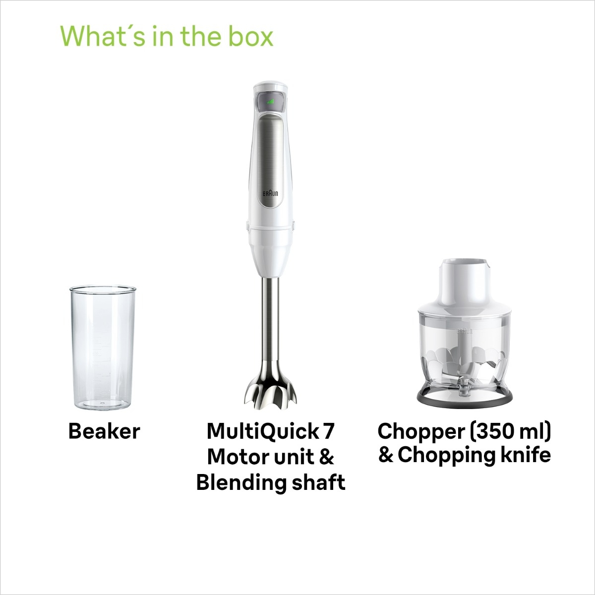 Braun MultiQuick 7 MQ7020WH stavblender billede 8