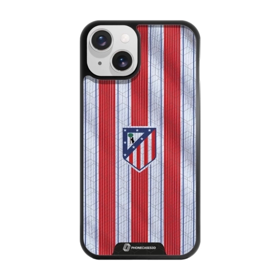 Phonecases3D iPhone 14 Atlético de Madrid 3D mobilcover, sort billede 1