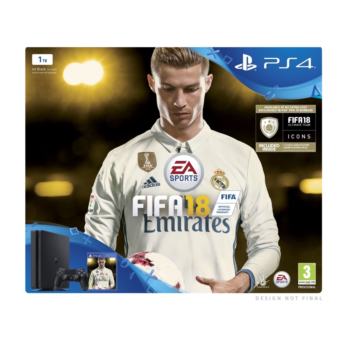 PS4 SLIM 1TB WITH FIFA 18 - Power.dk