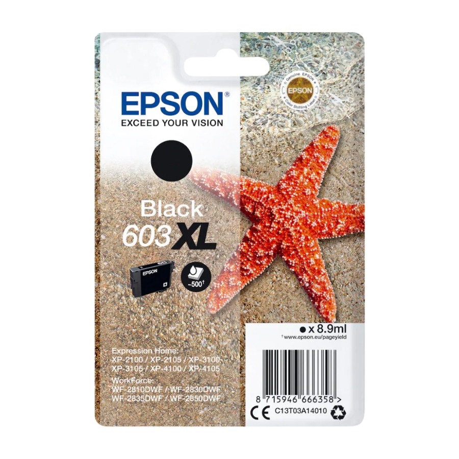 Epson, svart 603XL blekk
