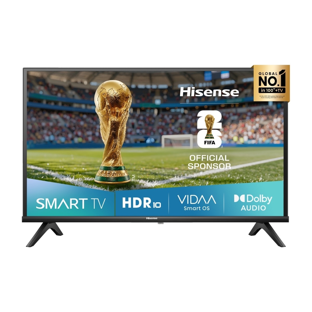 Hisense 40" Televisio LED 1080p (Full HD) High Dynamic Range 10 (HDR10) 40A4Q A4Q Series - 40" LED-backlit LCD TV - Full HD