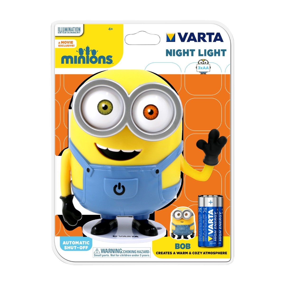 VARTA MINIONS KIDS NIGHT LIGHT Power.no PHILIPS LOMMELYKT SPIDER MAN Power.no