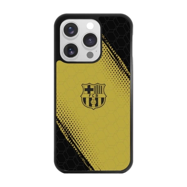 Phonecases3D iPhone 15 Pro FC Barcelona -3D suojakuori, musta