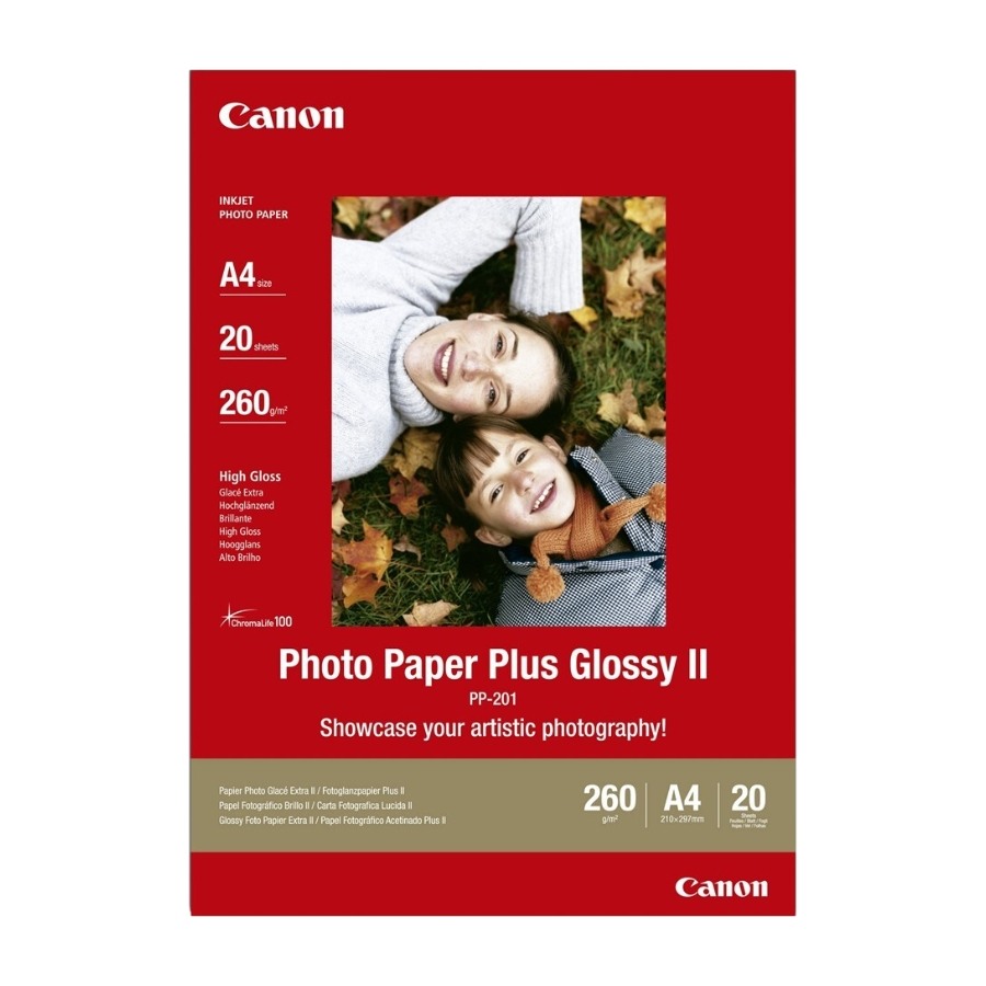 Canon Pp-201 Plus Glossy II Fotopapir A4 (20 ark)
