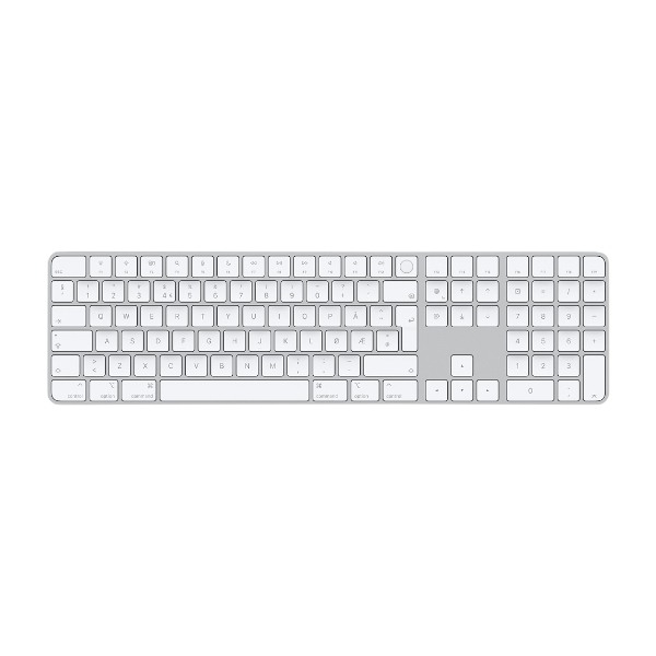Apple Magic Keyboard med Touch Id og tastatur, hvit (Returnert innen 60 dager - Produktet er i orden)