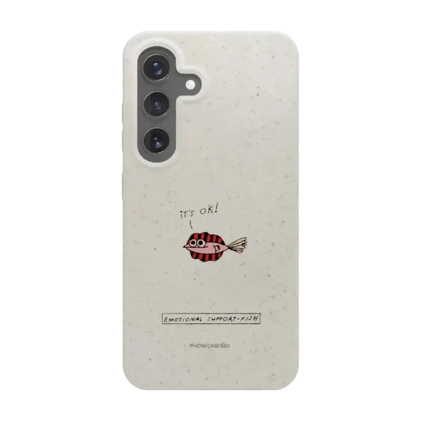 Phonecases3D Samsung Galaxy S25 Maja Säfström kompostoituva suojakuori, valkoinen