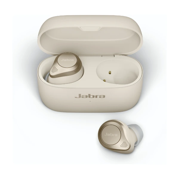 Jabra Elite 85T True Wireless øretelefoner gull/beige - Power.no