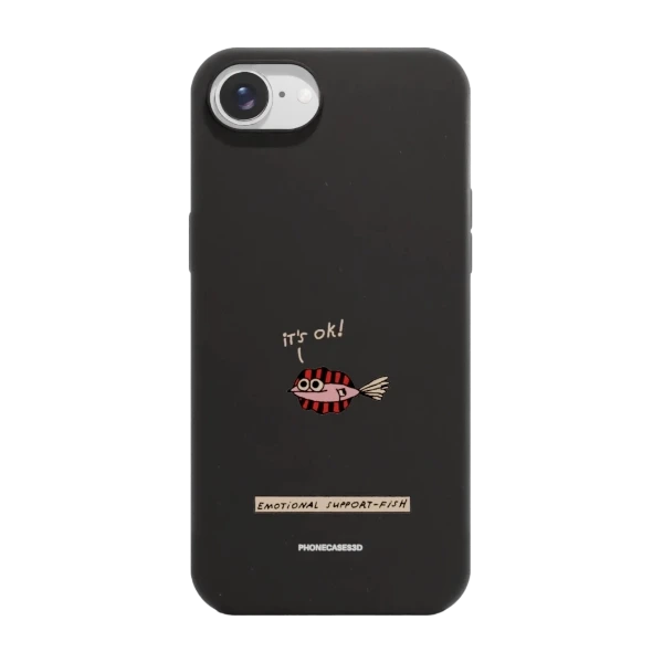 Phonecases3D iPhone 17e/16e Maja Säfström kompostoituva suojakuori, musta