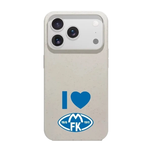 Phonecases3D iPhone 17 Pro Molde FK kompostoituva suojakuori, valkoinen