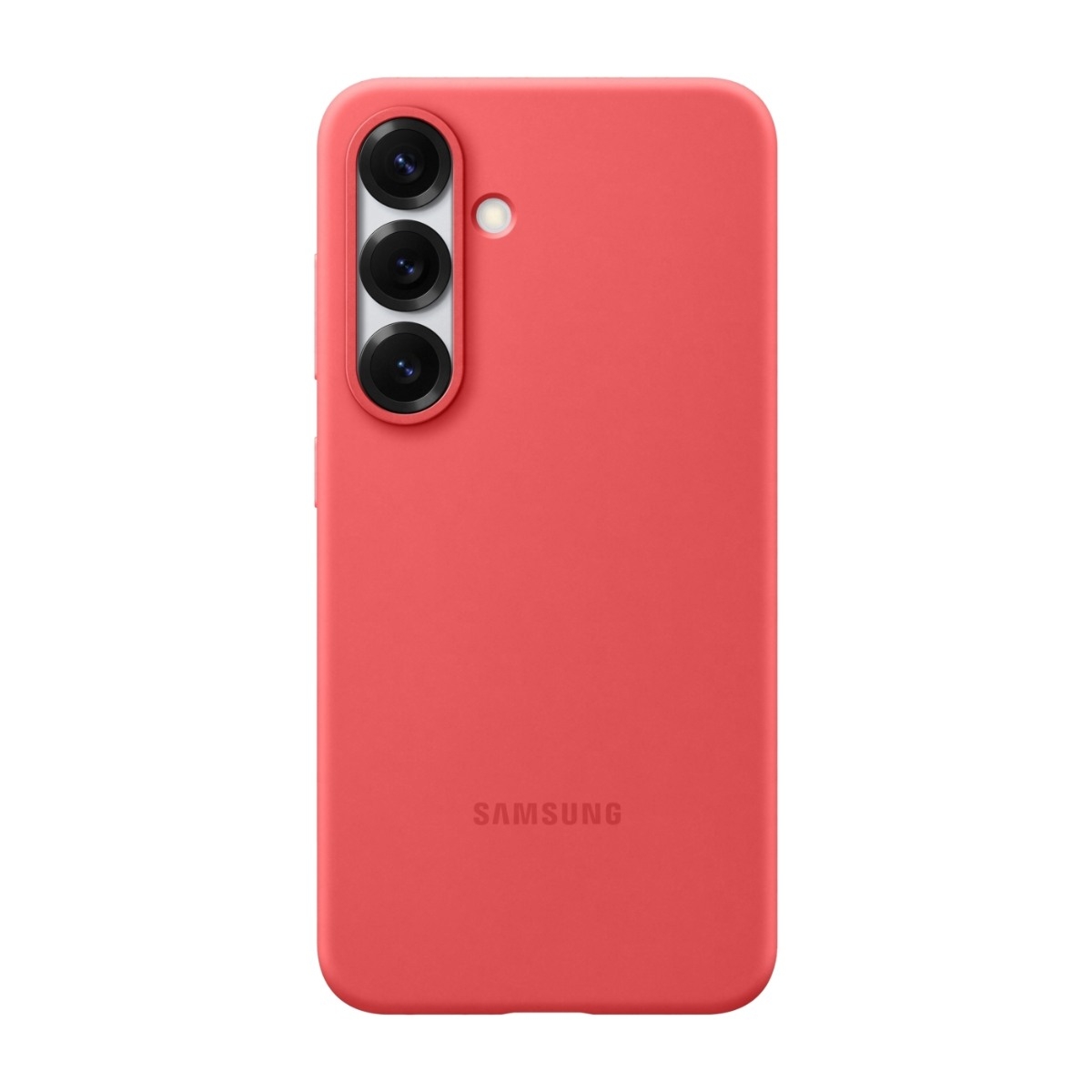 Samsung Galaxy S25 silikondeksel, rød