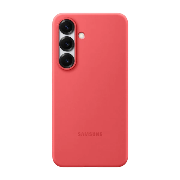 Samsung Galaxy S25 silikonikuori, punainen