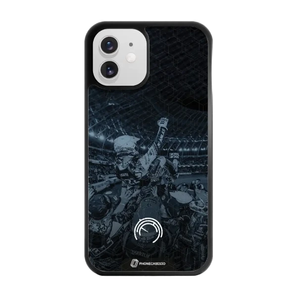 Phonecases3D iPhone 12 Norges Motorsportforbund -3D suojakuori, musta