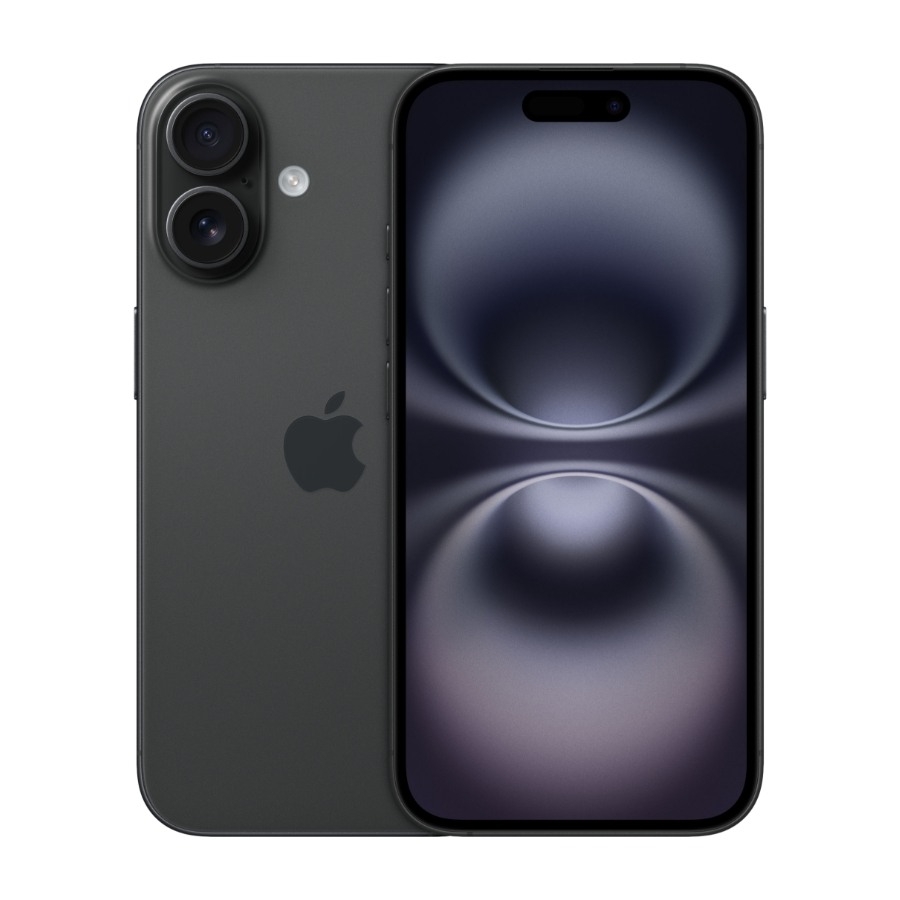 Apple iPhone 16 128 GB, sort