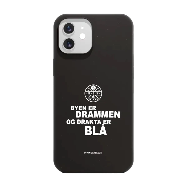 Phonecases3D iPhone 12 Strømsgodset kompostoituva suojakuori, musta