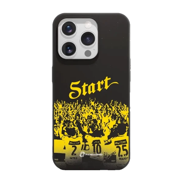 Phonecases3D iPhone 16 Pro IK Start kompostoituva suojakuori, musta