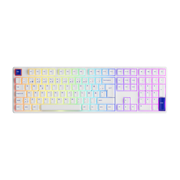Akkogear 5108B Plus Bl/Wh CS Jelly pink gaming tastatur