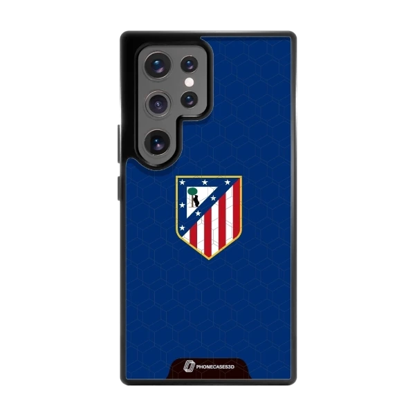 Phonecases3D Samsung Galaxy S25+ Atlético de Madrid -3D suojakuori, musta