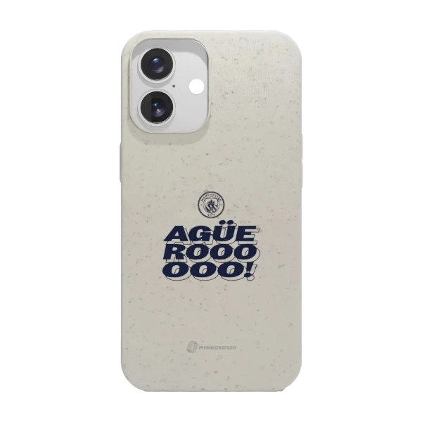 Phonecases3D iPhone 16 Man City kompostoituva suojakuori, valkoinen