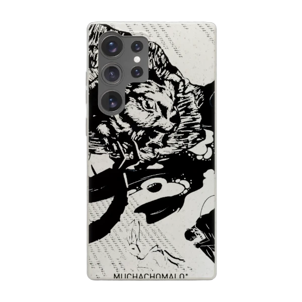 Phonecases3D Samsung Galaxy S25 Ultra Muchacho Malo kompostoituva suojakuori, valkoinen