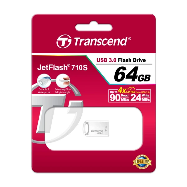 Jetflash 710 TRANSCEND USB 3.0 64GB SIL JETFLASH 710 - Power.no
