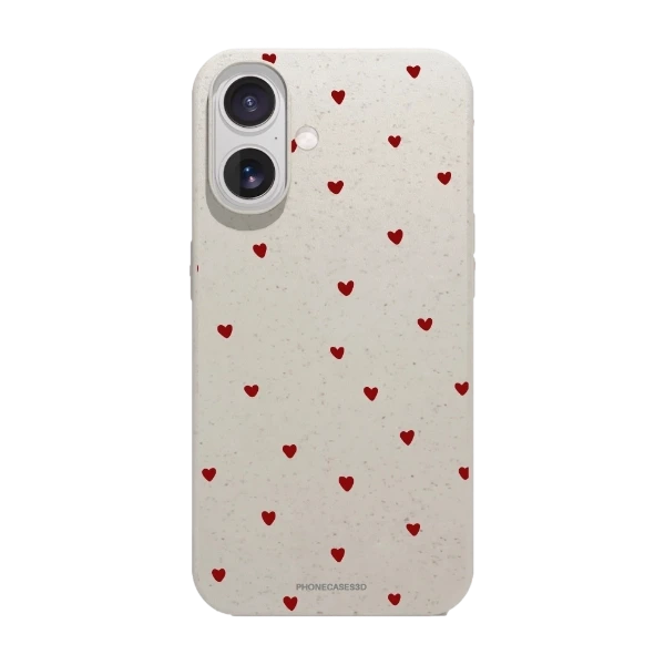 Phonecases3D iPhone 17 Martine Halvorsen kompostoituva suojakuori, valkoinen