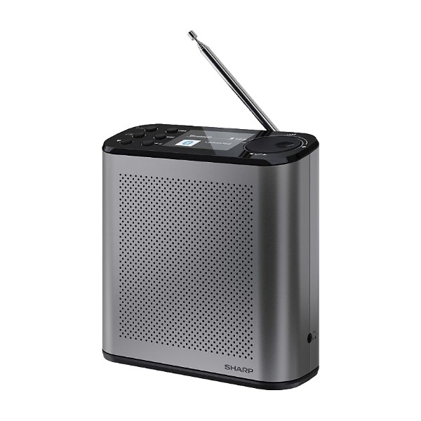 Sharp DR-P530 bærbar DAB+-radio, storm grey