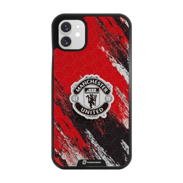 Phonecases3D iPhone 11 Manchester United FC -3D suojakuori, musta