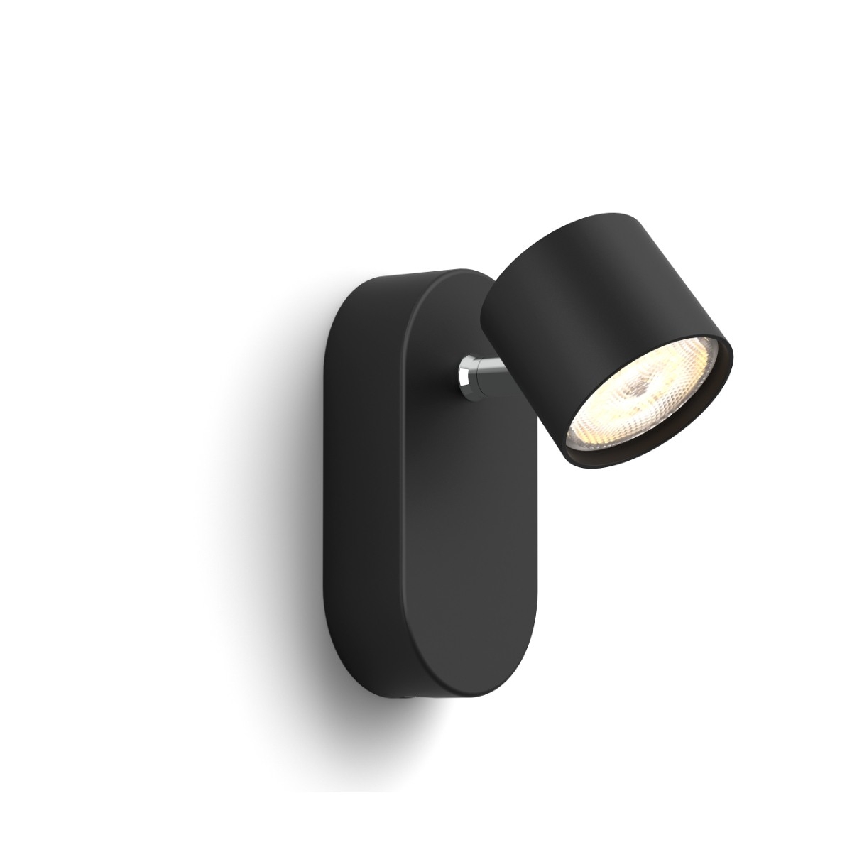 Philips Star LED spotlys 4,5W, svart