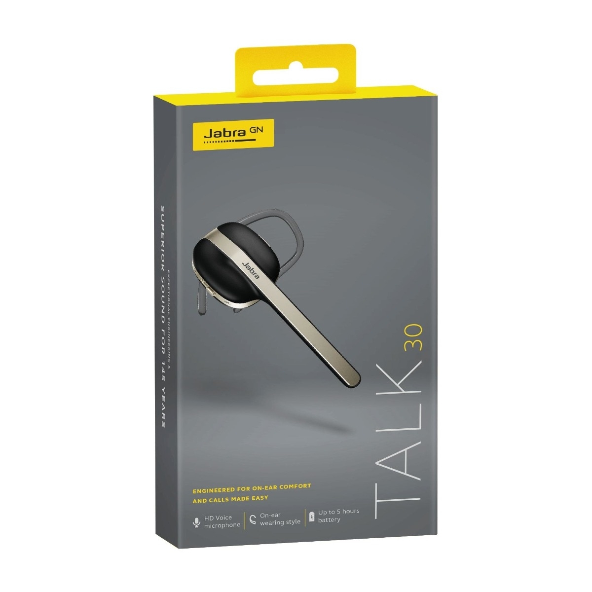 JABRA TALK 30 BLUETOOTH HODETELEFON SVART Power.no Jabra Talk 30 BT handsfree headset sort Hodetelefoner