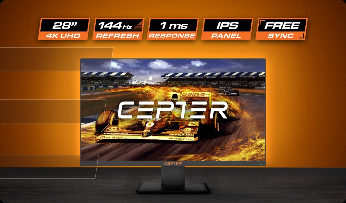 Cepter E-Sport Pro 28" 4K 144 Hz.