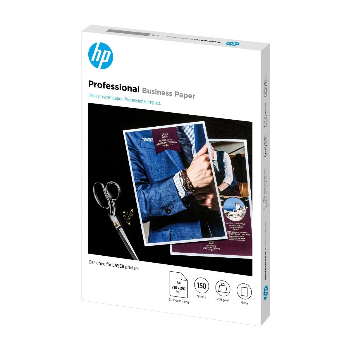 HP Professional Laser Matte Fsc Paper 200 Gsm-150 Sht/A4/210 X 297 mm Papir for blekkskriver a4