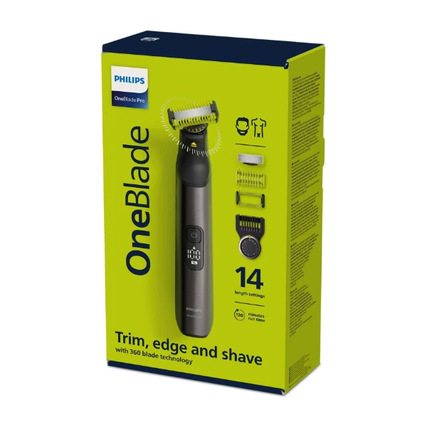 Two Face Philips QP6551/15 Oneblade Pro Face+ Body skægtrimmer - POWER.dk
