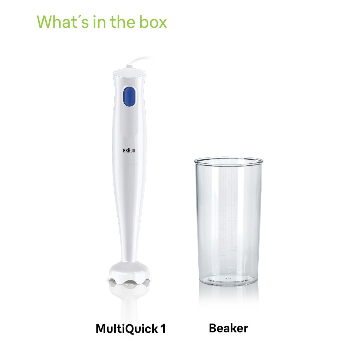 Braun MultiQuick 1 MQ10001MWH stavblender billede 5