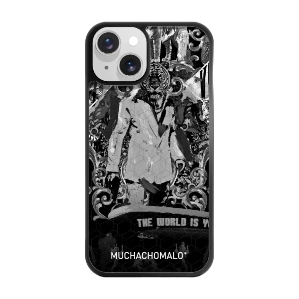 Phonecases3D iPhone 14 Muchacho Malo -3D suojakuori, musta