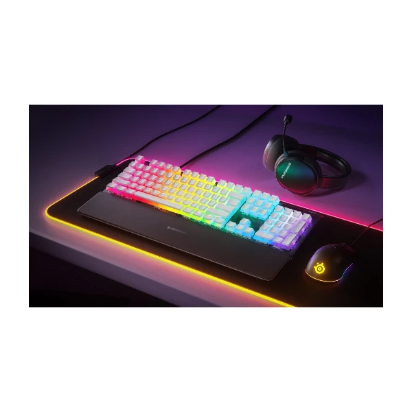 SteelSeries PrismCAPS tangentbordsknappar (nordisk layout), vit - Power.se