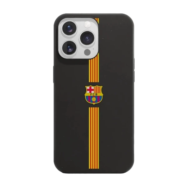 Phonecases3D iPhone 13 Pro FC Barcelona kompostoituva suojakuori, musta