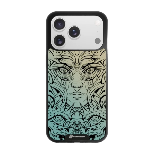 Phonecases3D iPhone 17 Pro Urban Pixel -3D suojakuori, musta