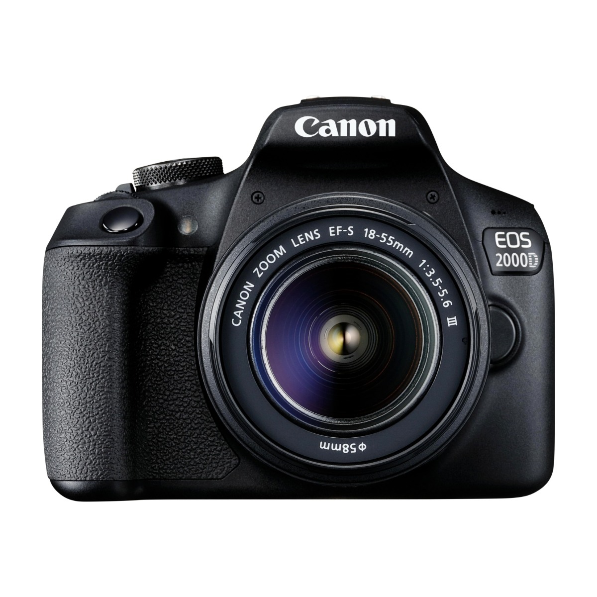 EOS 2000D + EF-S 18-55mm f/3.5-5.6 III Kamerasett 24,1 MP CMOS 6000 x 4000 piksler Sort