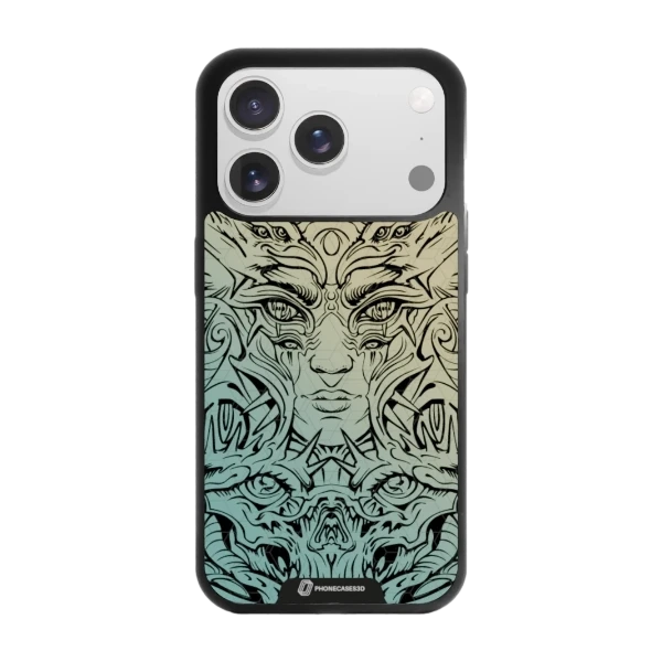 Phonecases3D iPhone 17 Pro Max Urban Pixel -3D suojakuori, musta