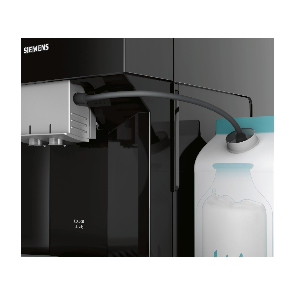 Siemens TP503R09 EQ.500 classic piano sort Espressomaskine billede 7