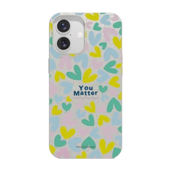 Phonecases3D iPhone 16 Jess Rachel Sharp kompostoituva suojakuori, valkoinen