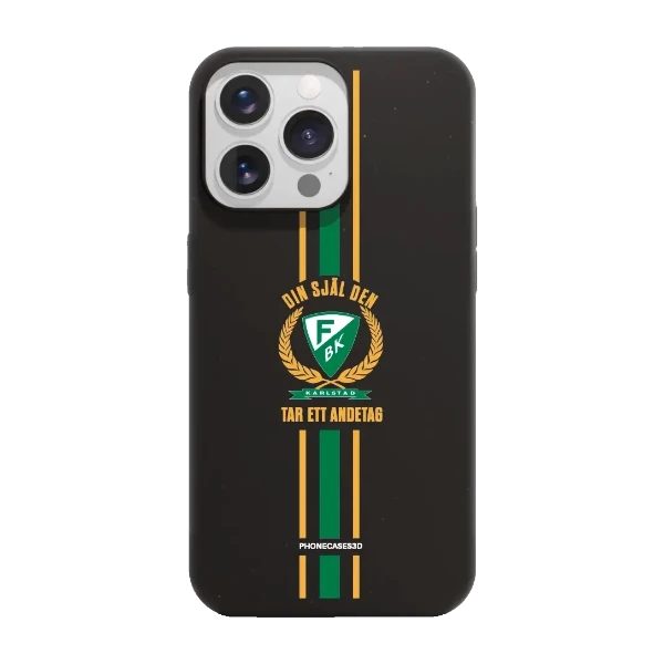 Phonecases3D iPhone 13 Pro Färjestad BK kompostoituva suojakuori, musta