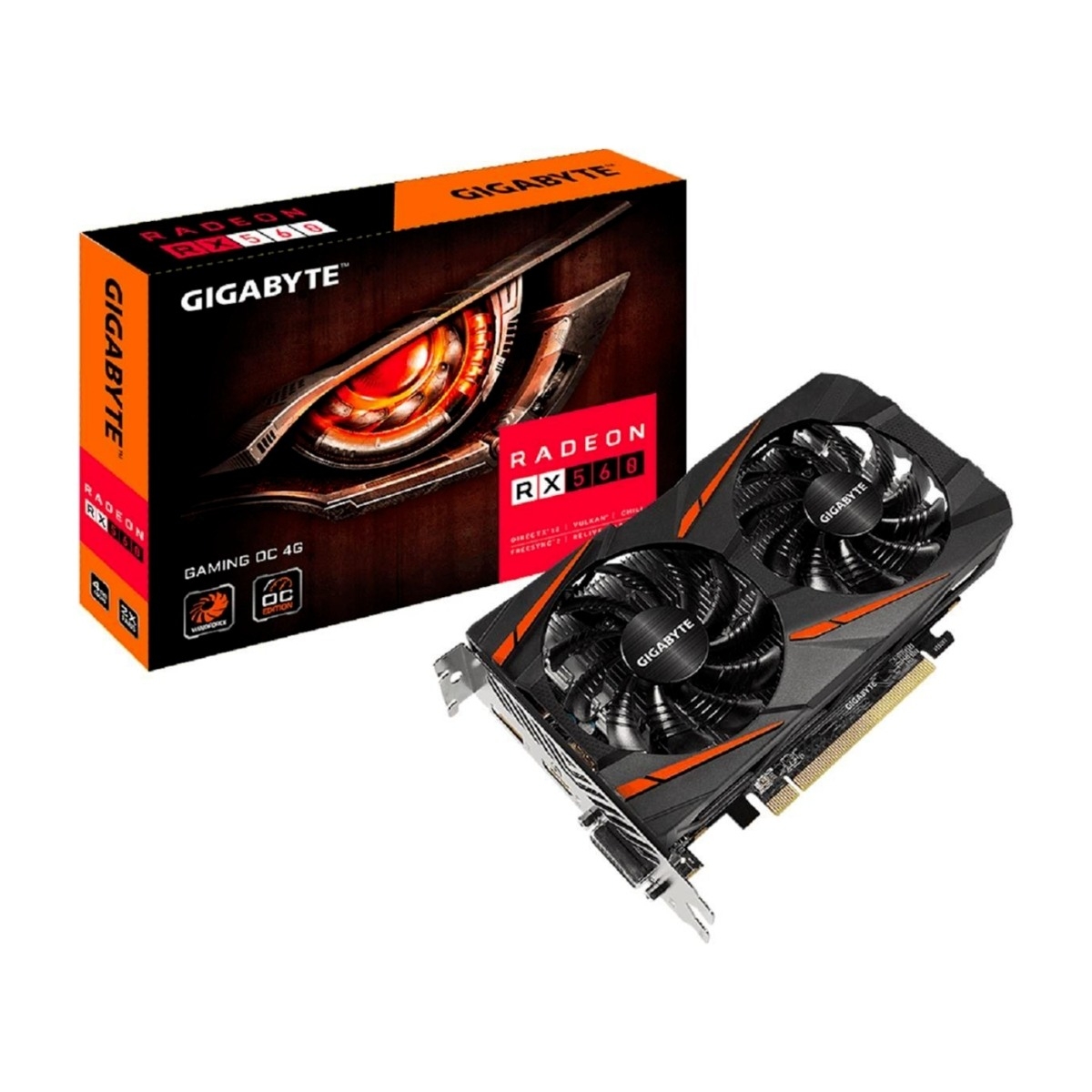 GIGABYTE RADEON RX 560 GAMING OC 4G - Power.fi