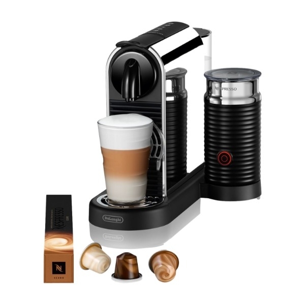 Nespresso Citiz & Milk kapselmaskin By Delonghi, platina (Siste sjanse - utgående produkt)
