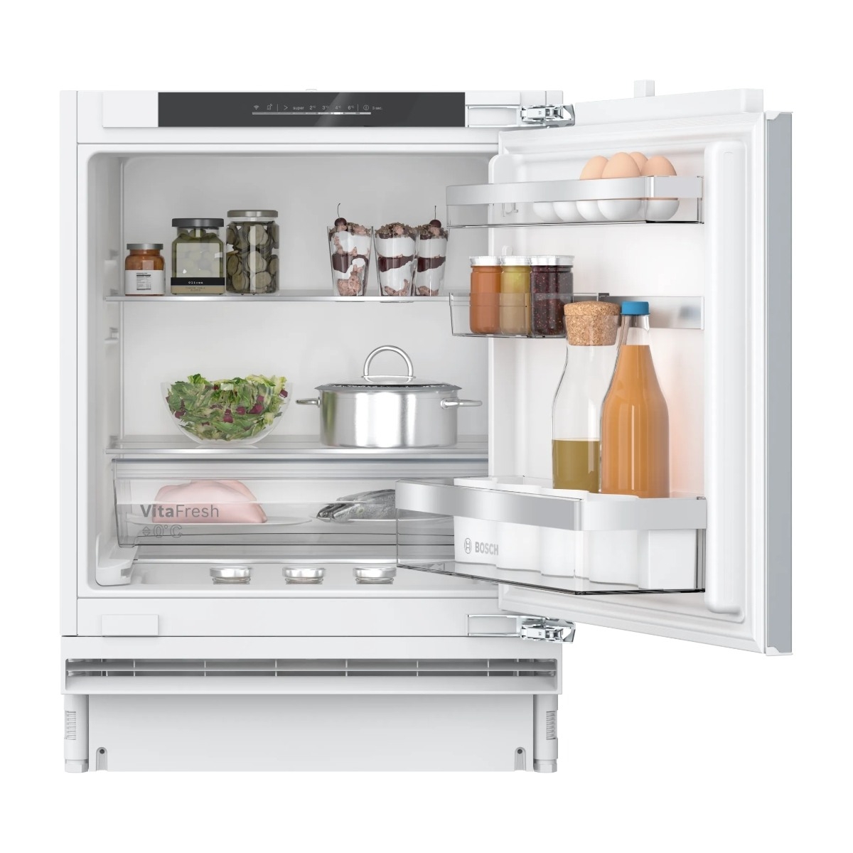 Serie   6 KUR21ADE0 - Kjøleskap - under disken - innebygd - Wi-Fi - fordypning - bredde: 60 cm - dybde: 55 cm - høyde: 82 cm - 134 liter - Klas