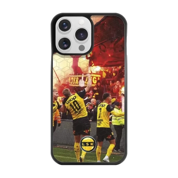 Phonecases3D iPhone 14 Pro Lillestrøm SK -3D suojakuori, musta