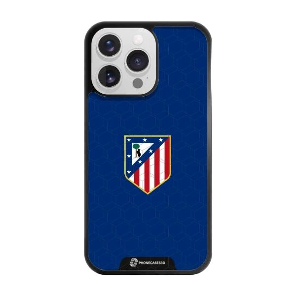 Phonecases3D iPhone 13 Pro Atlético de Madrid -3D suojakuori, musta