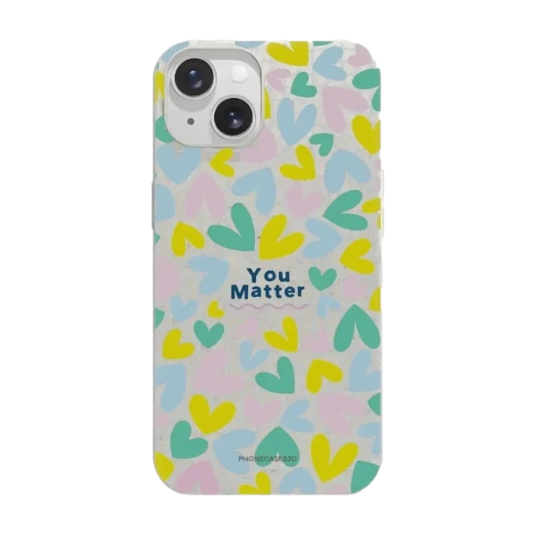 Phonecases3D iPhone 14 Jess Rachel Sharp kompostoituva suojakuori, valkoinen